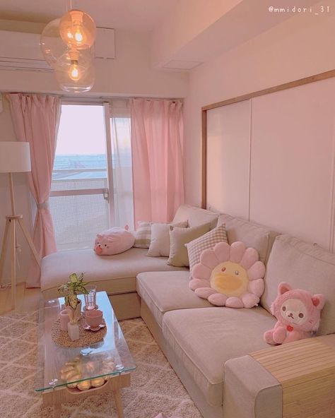 #livingroom #aesthetic #livingroomdesign #kawaii #decor #cute #slay #adorable #room #pinterest Girly Living Room Ideas Apartments, Girly Living Room Ideas, Girly Living Room, Room Pinterest, Pastel Living Room, Kawaii Decor, Gold Bedroom Decor, Cute Living Room, Pastel Home Decor