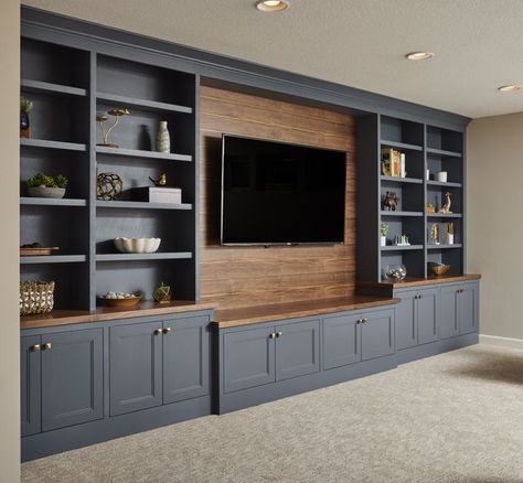 Tv Stand With Mounted Tv, Tv Shelf Bedroom, Apartment Tv Stand, Tv Cabinet Wall, Built In Tv Wall Unit, Built In Wall Units, Media Walls, تصميم الطاولة, Tv Built In