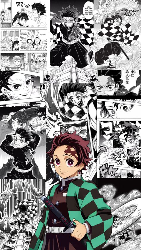 Demon Slayer Wallpaper Tanjiro, Study Art Anime, Tanjiro Wallpaper, Demon Slayer Wallpaper, King Anime, Kamado Tanjiro, Dragon Ball Painting, Best Anime Drawings, Anime Drawing Books