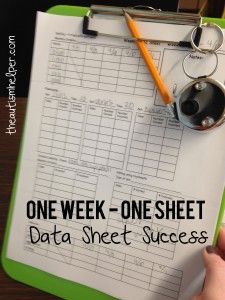 All Inclusive One Week Data Sheet {simple & easy to use} by theautismhelper.com Asd Classroom, Data Binders, Sped Classroom, Data Tracking, Teaching Special Education, Progress Monitoring, Special Education Resources, Sped Teacher, School Psychology