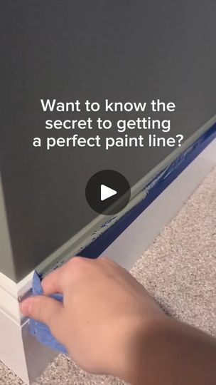 1.4M views · 7.3K reactions | The secret ISN'T caulk or painting the base color first. I mean those work too, but this is much simpler!

I haven't tested it with every tape brand, but I know this is how and why it works for FrogTape. The water in the paint is supposed to activate the gel barrier and generally does a great job, but not always. If you wipe some water on the tape line before painting, you'll know you have a nice seal before painting 🙌 

Now go and get that satisfying paint peel!

#diytips #diyhack #paintinghacks #paintingtips #crisppaintlines #paintlines #tapepeel #diyhomeimprovement #diyhome #diyforbeginners | Caden Snow Construction Hacks, Woodworking Finishes, Painting Walls Tips, House Painting Tips, Painting Tricks, Painting Hacks, Paint Prep, Paint Tips, Painting Walls