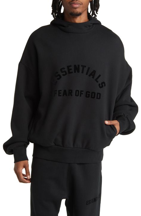 Essentials Hoodie Black, Fear Of God Hoodie, Essentials Fear Of God, Essentials Hoodie, Boys Fits, Fear Of God Essentials, Fear Of God, Grade School, 로고 디자인