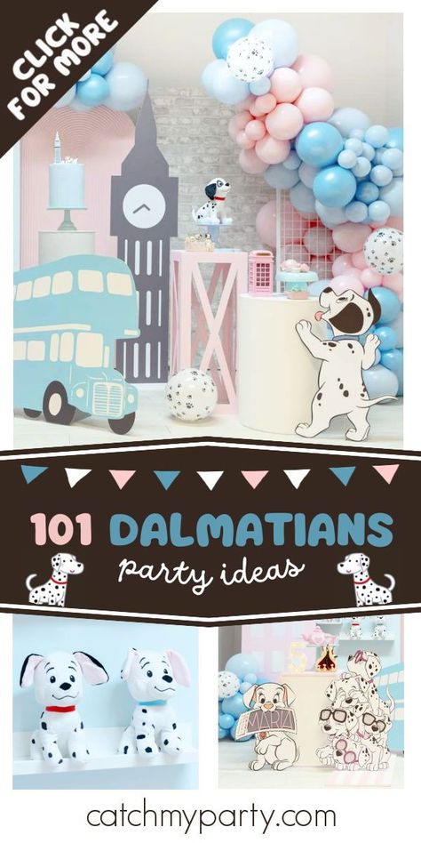 Don't miss this adorable 101 Dalmatians-themed birthday party! The dessert table is fantastic! See more party ideas and share yours at CatchMyParty.com Dalmatian Theme Party Birthday, 101 Dalmatians Party Decorations, 101 Dalmatians First Birthday, 101 Dalmatian Birthday Party, Dalmatian Birthday Party, 101 Dalmatians Party, 101 Dalmatians Birthday, Vintage Tea Party Birthday, 101 Dalmations Party