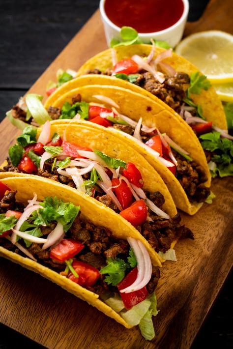 Ground Beef Taco Recipe, Best Taco Meat Recipe, Beef Taco Recipe, Taco Recipes Ground Beef, Oven Baked Tacos, Baked Tacos, Ground Beef Taco, Beef Tacos Recipes, Taco Meat Recipes