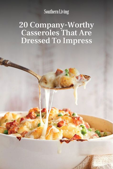 Best Dinner For Company, Football Sunday Casseroles, Southern Casseroles For Dinner, Supper Ideas For Company, Gourmet Casserole Recipes, Great Casseroles Dinners, Company Worthy Dinners, Casseroles For Parties, Fancy Home Cooked Dinner