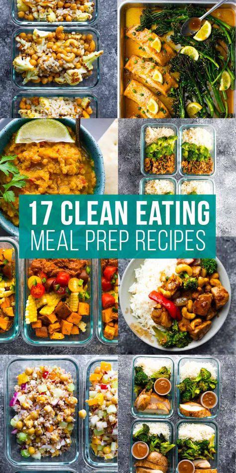 Clean Eating Meal Prep, Clean Meal Prep, Clean Eating Lunch, Healthy Lunch Meal Prep, Meal Prep Clean Eating, Dinner Meal Prep, Clean Eating Meal Plan, Easy Healthy Meal Prep, Prepped Lunches