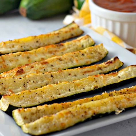 Zucchini Spears, Grilled Shrimp Seasoning, Bacon Pea Salad, Zucchini Cookies, Easy Summer Side Dishes, Zucchini Chips Baked, Roasted Zucchini, Marinated Vegetables, Side Dishes For Chicken