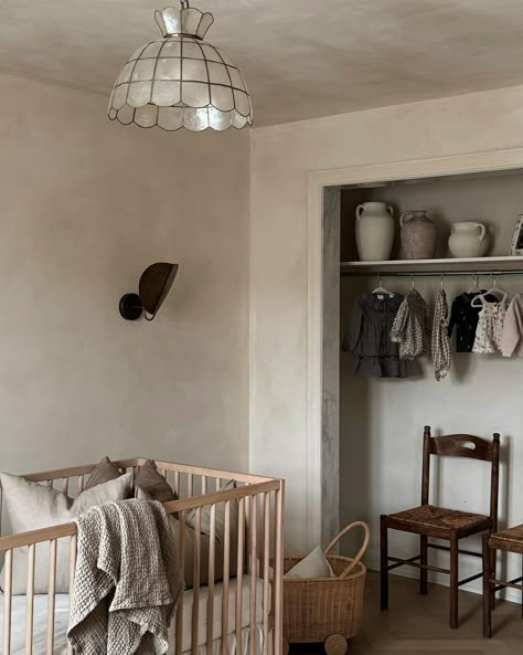 Just the coolest little nursery ever . . Design: @morrisandjamesinteriors . . . #linensofa #linen #livingroom #kitcheninspiration #home… | Instagram Limewash Walls, Organic Nursery, Scandinavian Nursery, Small Nurseries, Cozy Nursery, Woodland Nursery Theme, Nursery Room Design, Baby Room Inspiration, Contemporary Cottage