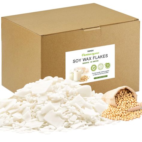 PRICES MAY VARY. 【🌱100% Natural Soy Wax】 - Our soy wax comes from a century-old organic farm, quadruple filtered, 100% natural soy, chemical free, non-toxic, no additives, full grain soy wax, ideal for you. 【🌱For Beginners and Experts】- The soy wax flakes format is the best way to make candles. The flakes melt quickly so you can pour in the candle wax and start your next batch with ease, ideal for those just starting DIY candles. 【🌱Super Clean Burning】 - Made from pure organic natural soya be Making Pillar Candles, Wax For Candle Making, Soy Wax Flakes, Candle Making Wax, Natural Candle, Church Candles, Soy Candle Making, Candle Making Supplies, Organic Farm