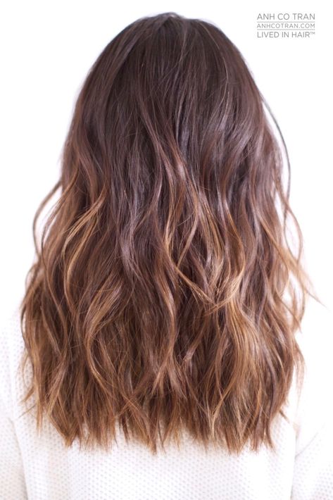 Armpit Length Hair, Medium Ombre Hair, Brown Ombre Hair Color, Anh Co Tran, Brown Ombre Hair, Ombre Hair Blonde, Brown Hair Balayage, Ombre Hair Color, Cut My Hair