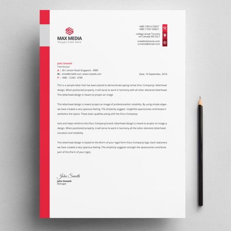 Contract Design Layout, Latter Head Designs, Letter Layout Design, Professional Letter Head Design, Letter Paper Design, Letterhead Design Inspiration, Letter Layout, Letter Head Design, Company Letterhead Template