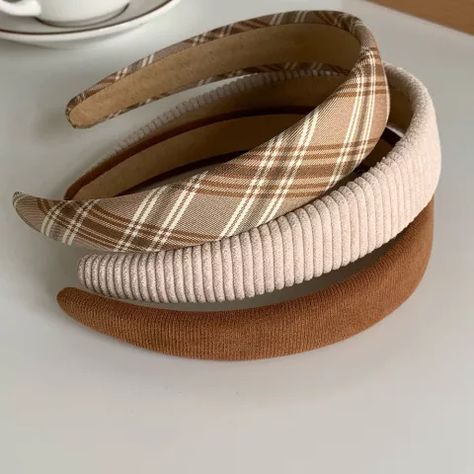 Earth Color Series Plaid Women Headbands Wide Corduroy Twill Hairbands Korean Head Wrap Elegant Hair Hoop Hair Accessories|Women's Hair Accessories| - AliExpress Gold Color Combination, Couples Accessories, Winter Headband, Women's Hair Accessories, Dangle Earrings Wedding, Headband Women, Winter Headbands, Friend Bracelets, Vintage Punk