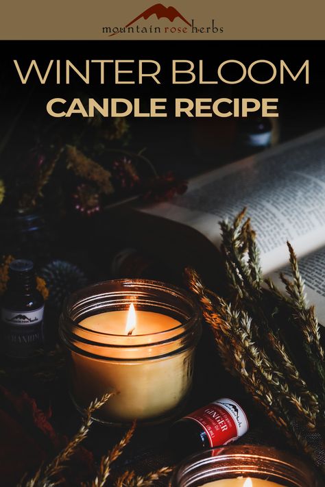 You don’t have to be an expert to produce lovely poured candles with customized essential oil blends. Even if you’ve never made candles before or it’s been a while, we’ve got a good recipe to get you started. Featuring seasonal essential oils that welcome winter, and a vegan variation, this recipe is suitable for anyone that wants to celebrate the holiday season amongst candlelight. Candle Recipe, Essential Oil Candles Diy, Candle Scents Recipes, Essential Oil Roller Bottle Recipes, Christmas Scented Candles, Mountain Rose Herbs, Diy Candles Scented, Candles Scented, Food Candles