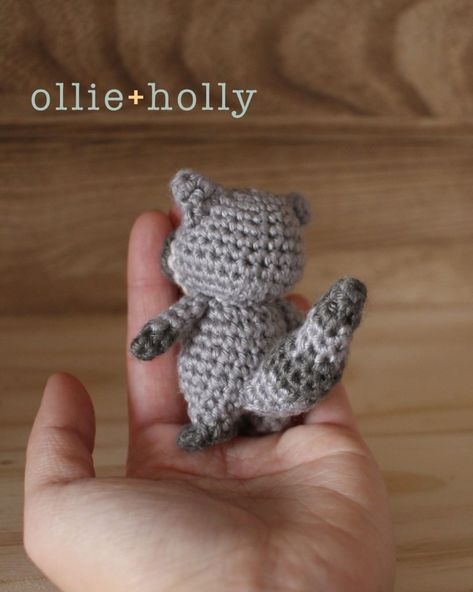 Free Toronto Raccoon Amigurumi Crochet Pattern - Ollie + Holly | Amigurumi Crochet Patterns Crochet Amigurumi Raccoon Free Pattern, Raccoon Amigurumi Free Pattern, Crochet Raccoon Free Pattern, Raccoon Crochet, Crochet Raccoon, Crochet Woodland, Crochet Keychains, Keychain Pattern, Crochet Toys Free