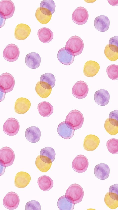 Aesthetic watercolor iPhone wallpaper, polka dot design | free image by rawpixel.com / Boom Watercolor Iphone Wallpaper, Pattern Wallpaper Iphone, Wallpaper Dots, Aesthetic Watercolor, Pastel Iphone Wallpaper, Computer Wallpaper Desktop Wallpapers, Watercolor Iphone, Flowery Wallpaper, Wallpaper Iphone Wallpaper