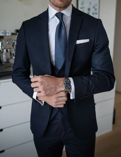 Dark Navy Blue Suit, Navy Blue Suit Men, Navy 3 Piece Suit, Dark Navy Suit, Groom Suit Navy, Navy Slim Fit Suit, Suit For Men Wedding, Navy Suit Wedding, Dark Blue Suit