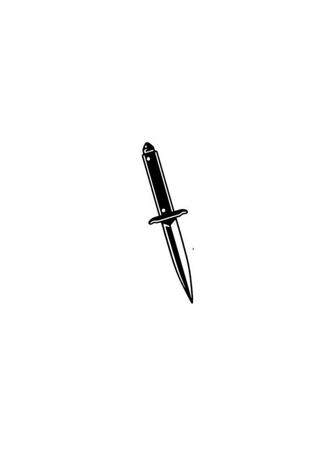 Knife Tattoo Small, Tato Henna, Knife Tattoo, Dagger Tattoo, Tattoo Small, 문신 디자인, Back Tattoos, Simplistic Tattoos, Tattoo Design Drawings