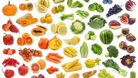 The ROY G BIV diet: Eating one color of food each day | The Splendid Table Gmo Free Food, Body Ecology Diet, Negative Calorie Foods, Storing Fruit, Rainbow Fruit, Rainbow Food, Eat The Rainbow, Taste The Rainbow, Colorful Fruit