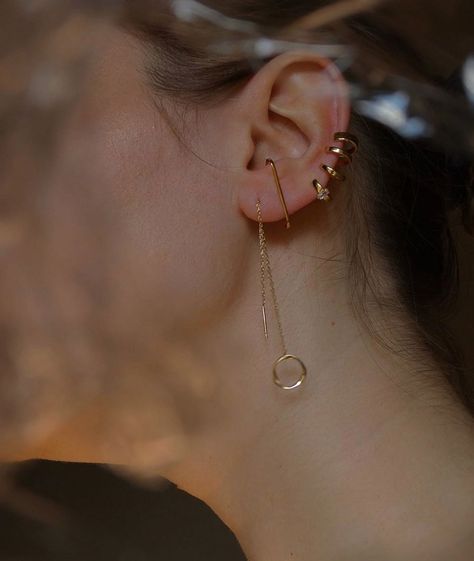 Maison Miru Jewelry on Instagram: “@andrea_solaja in our Classic Suspender Earring ✨⁠⠀ #letsearparty⁠⠀” Maison Miru, Suspender Earrings, Ear Cuff, Diamond Earrings, Cuff, On Instagram, Instagram