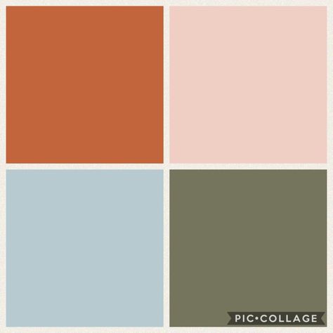 Green Orange And Pink Living Room, Burnt Orange Pink Green Bedroom, Burnt Orange And Pink Living Room, Blush And Orange Bedroom, Burnt Orange Pink Color Palette, Burnt Orange And Pink Bedroom, Colour Palette Olive Green, Pink Green Orange Bedroom, Duck Egg Blue Bedroom Ideas