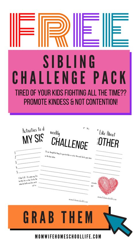 Sibling Kindness Challenge, Sibling Date Ideas, Sibling Bonding Activities, Sibling Challenge, Sibling Bonding, Relationship Activities, National Sibling Day, Challenge Ideas, Homeschool Books