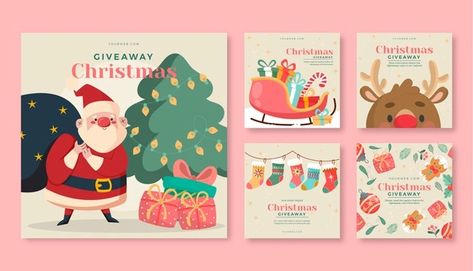 Giveaway Instagram Posts, Messages Instagram, Christmas Image, Christmas Giveaway, Hand Drawn Christmas, Christmas Giveaways, New Years Background, Christmas Post, Instagram Christmas