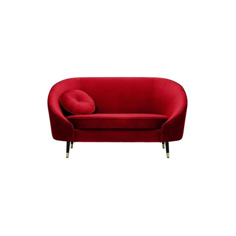 Red Loveseat, Red Sofas, Deep Couch, Red Couch, Couch Design, Red Sofa, Grey Upholstery, Gray Sofa, Comfortable Sofa