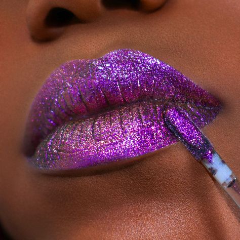 (PRE ORDER) Supernova Multichrome Lipgloss – Yva Expressions Purple Lipstick Makeup, Trendy Makeup Products, Pretty Lipstick, Lilac Eye, Fuchsia Lipstick, Gel Lipstick, Sparkly Makeup, Metallic Lips, Brown Skin Makeup