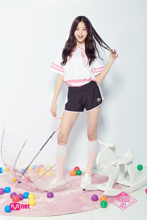 Produce 48: Profiles [P101 S3] - 93. Jang Won Young ☆ Starship - Wattpad Wonyoung Produce 48 Uniform, Ide Pose, Iz One Wonyoung, Produce 48, Woo Young, 여자 패션, Iz One, Korean Girl, Life Style