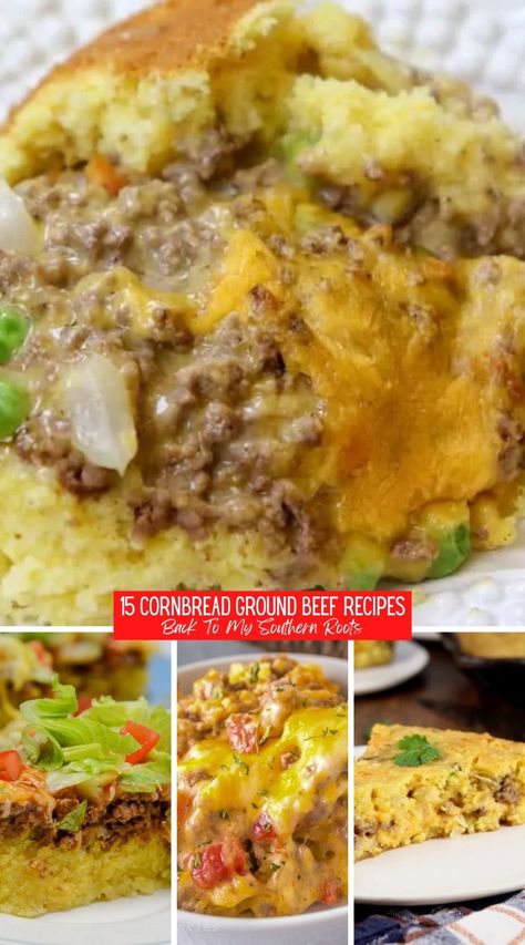 Cornbread ground beef recipes with plenty of hearty ingredients are perfect for your next family meal. Pick your favorite today. Ground Beef And Cornbread Recipes For Dinner, Jiffy Cornbread Casserole With Ground Beef, Recipes With Ground Beef And Cornbread, Beef And Cornbread Recipes, Family Dinner Ideas Ground Beef, Ground Beef And Cornbread Recipes, Easy Weeknight Dinners Ground Beef, Mexican Cornbread With Ground Beef, Cornbread Ground Beef