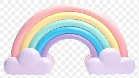 Clouds With Rainbow, Rainbow Topper, Background Architecture, Egg Png, 3d Clouds, 3d Rainbow, Rainbow Clipart, Pastel Clouds, Rainbow Png