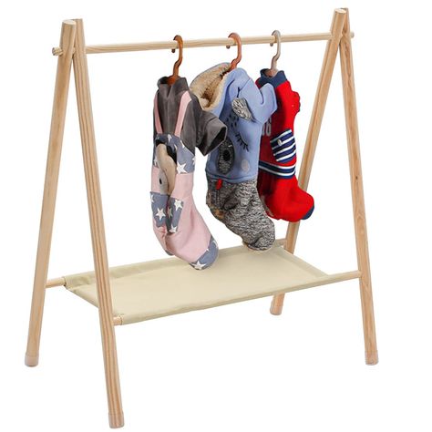 Baby Hanger, Dress Up Storage, Kids Clothing Rack, Storage Clothes, Open Wardrobe, Clothes Organizer, Wood Clothes, Garment Rack, Hanger Rack