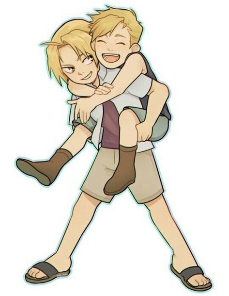 Shou Tucker, Ride Drawing, Fma Brotherhood, Elric Brothers, Piggy Back Ride, Piggy Back, Back Drawing, Riza Hawkeye, Full Metal Alchemist