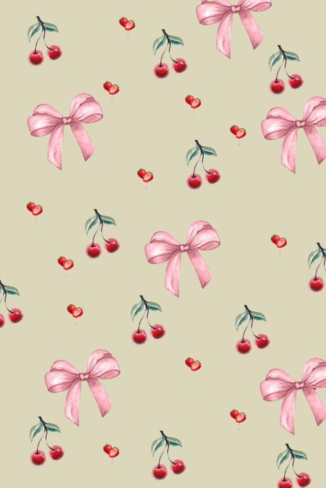 Cherry And Strawberry Wallpaper, Cherry And Strawberry, Strawberry Wallpaper, Coquette Wallpaper, Cricut Projects Vinyl, Cricut Projects, Fondos De Pantalla, Cherry, Cricut