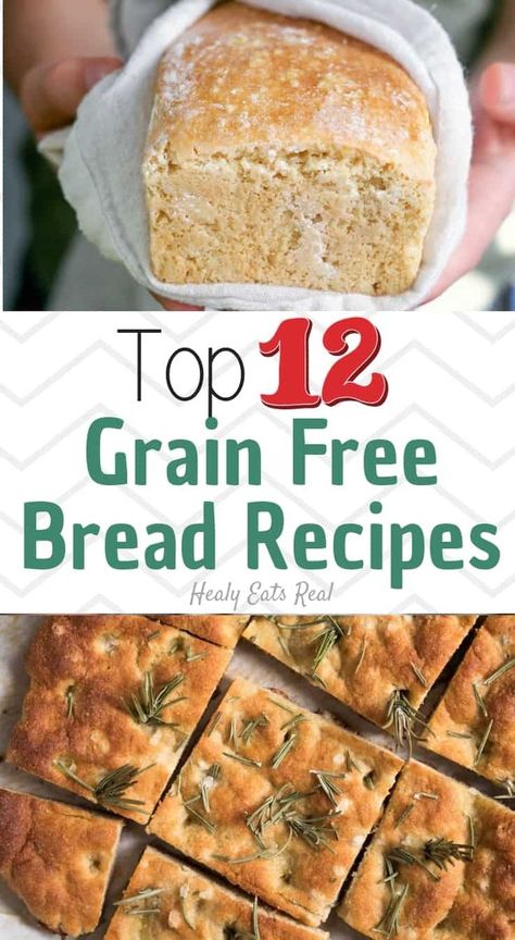 Grain Free Bread Recipe, Wheat Free Bread, Grain Free Bread, Pan Sin Gluten, Paleo Bread, Gluten Free Recipes Bread, Healthy Bread, Gluten Free Grains, Grain Free Recipes