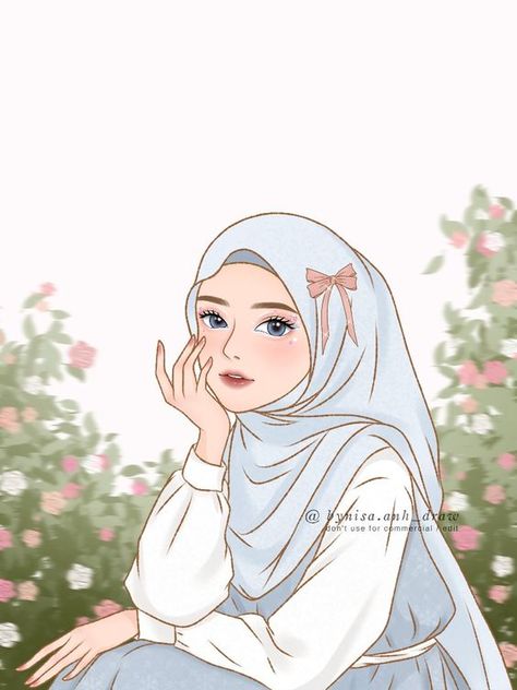 Seni digital art, hijabi art, make up art, kartun muslimah Hijabi Pfp Cartoon, Hijabi Art, Hijab Art, Property Insurance, Princess Illustration, Kids Art Galleries, Color Drawing Art, Islamic Cartoon, Anime Muslim