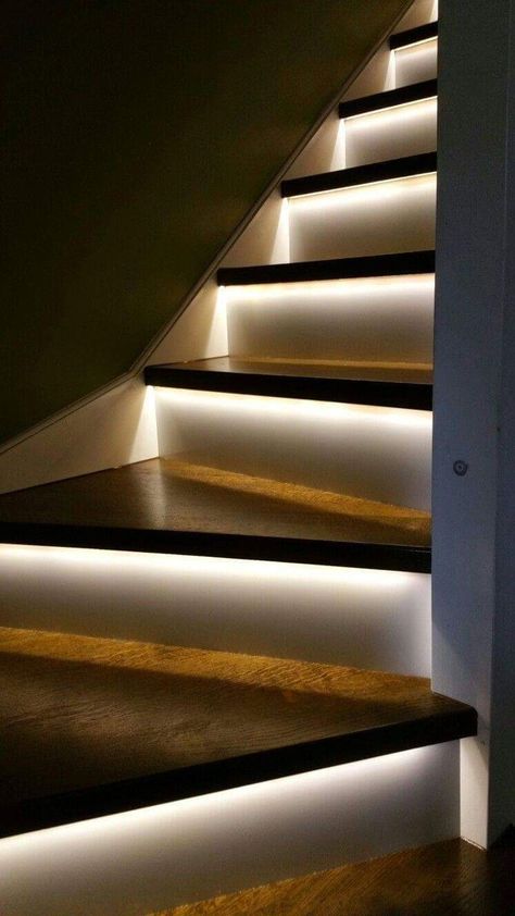 تحت الدرج, Stairs Lighting, Vstupná Hala, Stairway Lighting, Diy Staircase, Escalier Design, Build Your House, Exterior Stairs, Smart Tiles