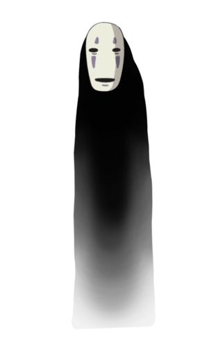 Kaonashi, lit. "Faceless") is a spirit in the Japanese animated film Spirited Away.  No Face El viaje de Chihiro Studio Ghibli Black And White, No Face Ghibli, No Face Studio Ghibli, Tatuagem Masculina Pequena, Star Wars Villains, Secret World Of Arrietty, Ghibli Tattoo, Dark Spirit, White Mask