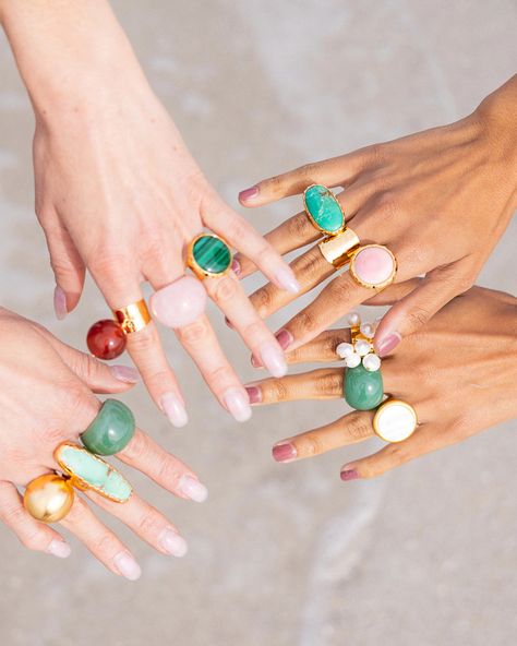 Jade Aventurine Stone Statement Ring 2024 Jewelry, Aventurine Stone, Jewelry Stone, Rose Quartz Gemstone, Artisan Craft, Adjustable Rings, Statement Ring, Signature Style, Stone Jewelry