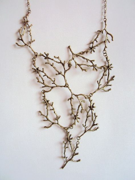 Twig Branch, Tree Collar, Branch Necklace, Random Style, Forest Nature, Metal Tree, Bib Necklaces, Simple Tshirt, Nature Jewelry