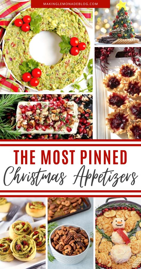 Holiday Party Food Appetizers, Best Christmas Appetizers, Christmas Appetizers Easy, Most Pinned, Christmas Appetizers Party, Christmas Recipes Appetizers, Christmas Eve Dinner, Holiday Party Foods, Christmas Brunch