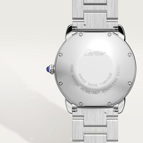 CRW6701005 - Ronde Solo de Cartier watch - 36mm, quartz movement, steel - Cartier Watches Cartier, Round Watch, Cartier Watch, Watch Collection, Silver Watch, Quartz Movement, Cartier, Timeless Elegance, Make It