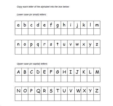 Practise writing the 26 letters of the English alphabet - both lower and upper cases. This free grammar worksheet comes from the Big Grammar Book by Matt Purland, which you can download free from EnglishBanana.com. Lower Letter Worksheet, Upper Kg English Worksheet, Alphabet Big And Small Letters, Free English Worksheets, Kids Handwriting Practice, Small Alphabets, Writing Images, Handwriting Practice Worksheets, Writing Photos