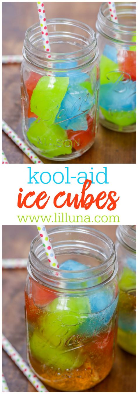 Punch Ice Cubes - the kids LOVE these! AKA "Magic Potion" Hawaiian punch mix poured into a water bottle, then into ice trays. Freeze over night and enjoy with your favorite drink! Koolaid Ice Cubes, Ice Tray Recipes, Ice Cube Tray Hacks, Ice Cube Tray Recipes, Hawaiian Punch, Ice Trays, Bottle Ideas, How To Make Smoothies, Magic Potion