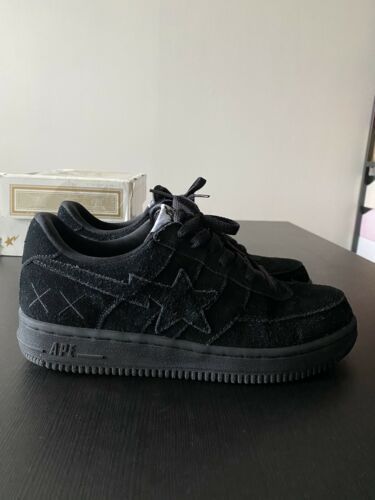 Bape Star Shoes Black, Black Bapestas Outfit, Black Bape Shoes, Full Black Sneakers, Bapestas Outfit, Best Black Shoes, Full Black Shoes, Bapesta Shoes, Bape Shoes