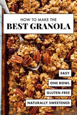 Healthy Granola Recipe, Menu Sarapan Sehat, Granola Recipe Healthy, Best Granola, Healthy Granola, Granola Recipe Homemade, Idee Pasto, Granola Healthy, Granola Recipe