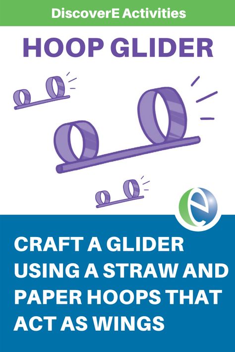 Craft a glider using a straw and paper hoops that act as wings. Girl Scout Badges, Engineering Activities, Scout Badges, Curious Kids, Steam Activities, School Programs, Stem Activities, Recycled Crafts, Girl Scout