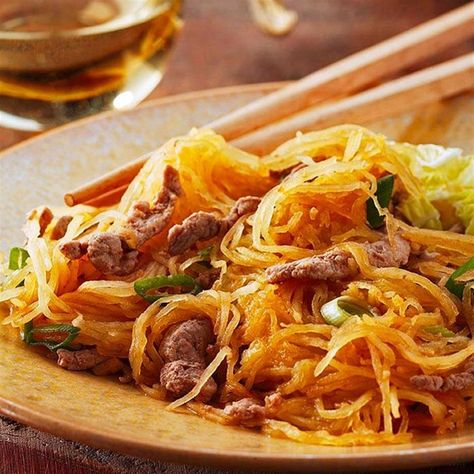 Spaghetti Squash & Pork Stir-Fry