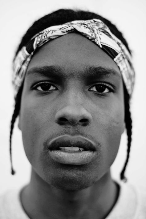 Asap Rocky Asap Rocky Face, Rapper Portraits, Lord Pretty Flacko, Pretty Flacko, Skincare Inspiration, A$ap Rocky, Face Tattoos, Asap Rocky, Bw Photo