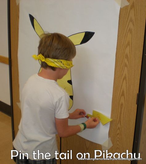 Pokemon Party Decorations, Pokemon Themed Party, Pokémon Birthday, Pokemon Jigglypuff, Pokémon Party, Pin The Tail, Pokemon Birthday Party, Pokemon Theme, 9th Birthday Parties